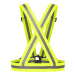 Runto X05 Elastická športová reflexná vesta s nastaviteľnými popruhmi, reflexný neón, veľkosť