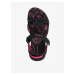 Ružovo-čierne dievčenské sandále Loap Simma