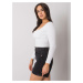 BIELY DÁMSKY CROP TOP S DLHÝMI RUKÁVMI RV-BZ-7314.97-WHITE