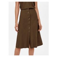 Tmavohnedá sukňa ONLY Julla