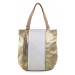 Dámska bielo-zlatá kabelka