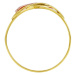 Zlatý prsteň s ručným rytím Kaira zo žltého a ružového zlata