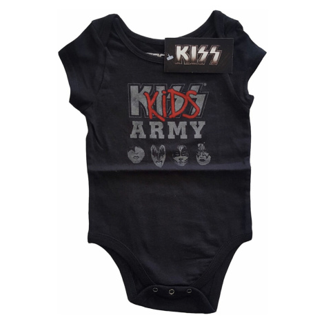 detské body ROCK OFF Kiss Kids Army Čierna