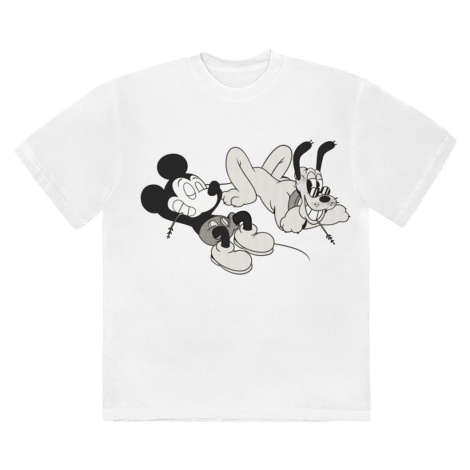 Disney tričko Mickey & Pluto Relax Biela
