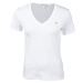 Tommy Hilfiger IM SLIM SOLID V-NK TOP SS Dámske tričko, biela, veľkosť