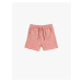 Koton Linen Shorts with Tie Waist and Pockets