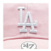 47 Brand Šiltovka MLB Los Angeles Dodgers '47 CLEAN UP B-RGW12GWSNL-PTA Ružová