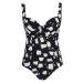 Swimwear Black Sand Balcony Swimsuit black sand print SW1720A 90FF