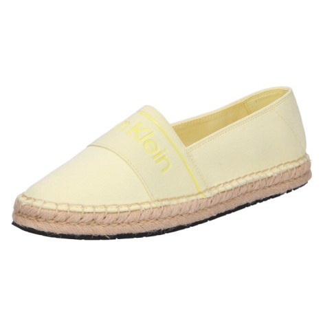 Calvin Klein Espadrilky  žltá / pastelovo žltá