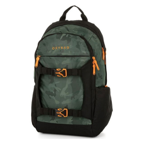 Oxybag ZERO Študentský batoh, tmavo zelená, veľkosť
