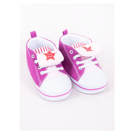 Yoclub Detská dievčenská obuv OBO-0183G-1000 Purple 9-15 měsíců