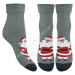 STEVEN Vianočné froté ponožky Steven-030-40 BP40-sivá