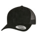 Suede Leather Trucker Cap Black