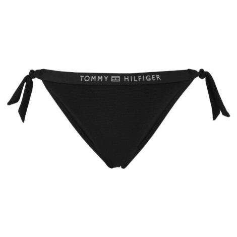 Tommy Hilfiger SIDE TIE BIKINI Dámsky spodný diel plaviek, čierna, veľkosť