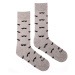 Ponožky Fúzač šedý