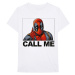 Marvel tričko Deadpool Call Me Biela