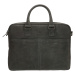 Kožená biznis taška na notebook Micmacbags malmö 15,6 inch (38 cm) - čierna