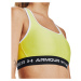 Dámska tréningová športová podprsenka UNDER ARMOUR UA Crossback Mid Bra-YLW