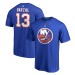 New York Islanders pánske tričko blue Mathew Barzal #13 Stack Logo Name & Number