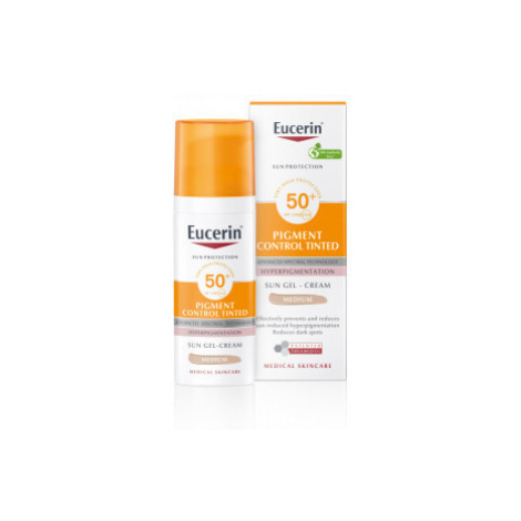 Eucerin Sun Pigment Control Tinted ochranná emulzia SPF 50+ Medium 50 ml