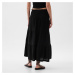 Sukňa GAP Pull On Gauze Maxi Skirt Black