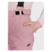 4F Lyžiarske nohavice H4Z22-SPDN002 Ružová Relaxed Fit
