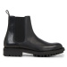 Calvin Klein Členková obuv s elastickým prvkom Chelsea Boot HM0HM01229 Čierna