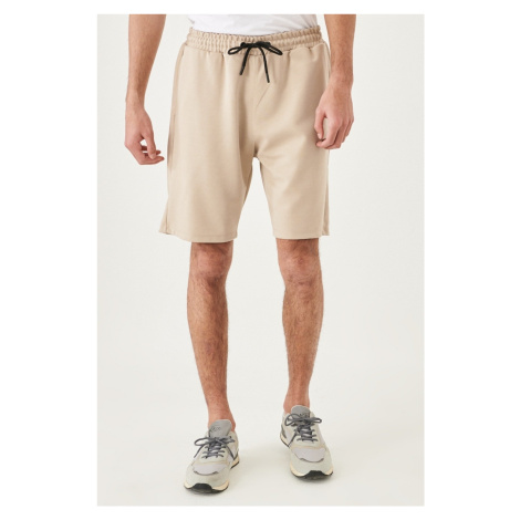 AC&Co / Altınyıldız Classics Men's Beige Standard Fit Daily Comfortable Sports Knitted Shorts