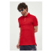 Polo tričko Tommy Hilfiger pánske,červená farba,jednofarebné,MW0MW17771