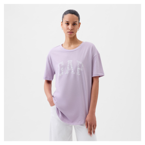 Tričko GAP Logo Boyfriend Tee Orchid Petal 14-3710 T