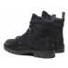 Tommy Hilfiger Čižmy Elevated Padded Suede Boot FM0FM03778 Tmavomodrá