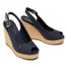 Tommy Hilfiger Sandále Iconic Elena Sling Back Wedge FW0FW04789 Tmavomodrá