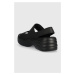 Sandále Crocs Skyline Slide dámske, čierna farba, na platforme, 208183