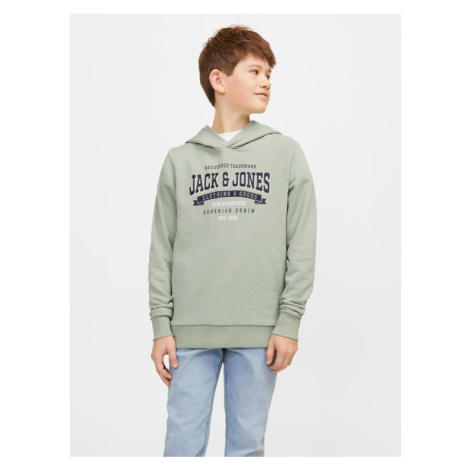 Jack&Jones Junior Mikina Logo 12257309 Sivá Standard Fit