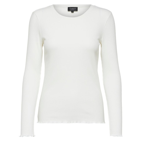 SELECTED Tričko 'Anna'  biela