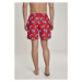 Urban Classics Pattern?Swim Shorts firered/rose