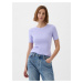 Svetlo fialové dámske basic tričko GAP