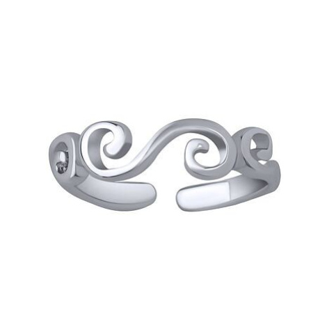 Silvego Otvorený strieborný prsteň na nohu Ajla PRM11676R