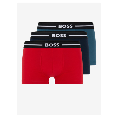 Boxerky pre mužov BOSS - petrolejová, čierna, červená Hugo Boss