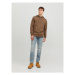 Jack&Jones Mikina 12182537 Hnedá Standard Fit