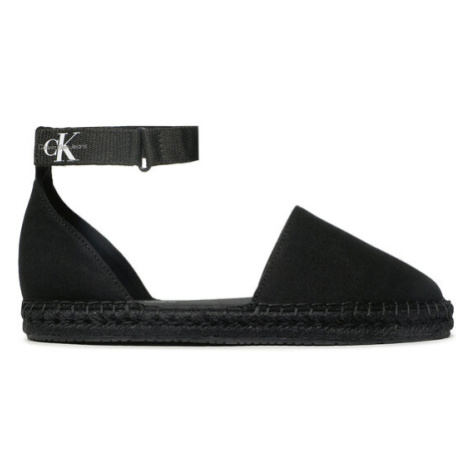 Calvin Klein Jeans Espadrilky Ankle Espadrille YW0YW01027 Čierna