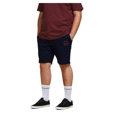 Jack&Jones PLUS Pánske kraťasy JJI SHARK 12187092 Navy Blazer 48