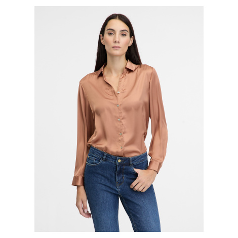 Light brown women's shirt with collar ORSAY - Women's