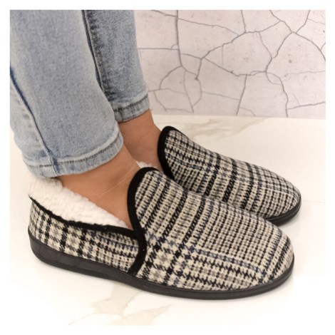 Dámske sivo-čierne papuče MARIENA John-C