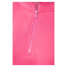 Trendyol Pink Comfort-Cut Crop Basic Zipper Stand-Up Collar Thick Fleece Inside Knitted Sweatshi