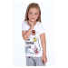 Girls' T-shirt with white patches