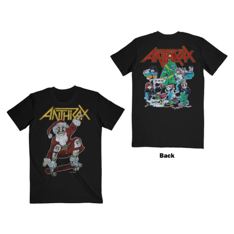 Anthrax tričko Vintage Christmas Čierna