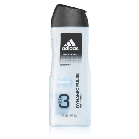 Adidas Dynamic Pulse sprchový gél na tvár, telo a vlasy 3v1