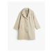 Koton Long Coat Button Closure with Pocket Detail