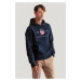 MIKINA GANT REG ARCHIVE SHIELD HOODIE EVENING BLUE